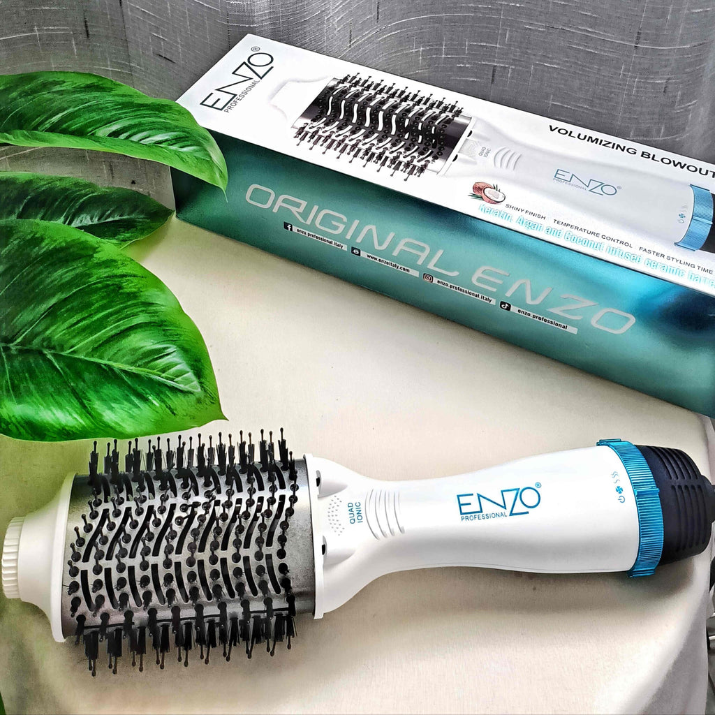 Brosse ENZO 🇮🇹 1500w  avec technologie ionique et nano TITANIUM EN-6211