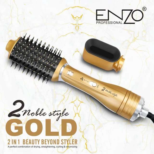 BROSSE SOUFFLANTE ENZO GOLD 2 EN 1 - 1200 WATT IONIC SYSTEM EN-751