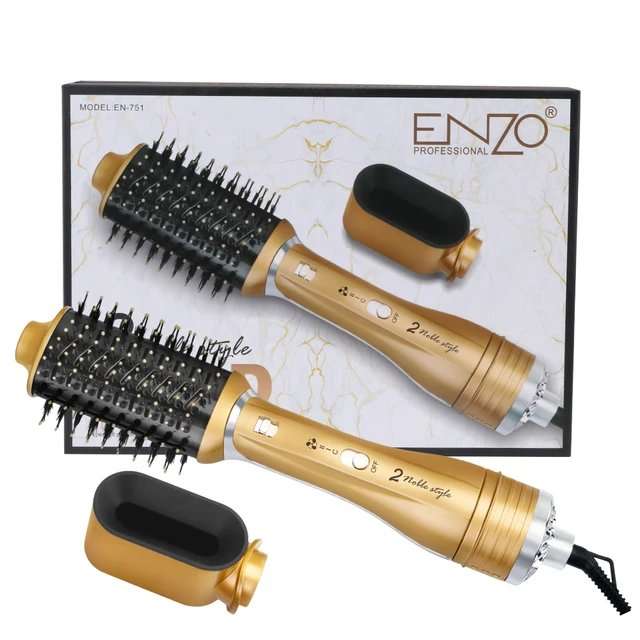 BROSSE SOUFFLANTE ENZO GOLD 2 EN 1 - 1200 WATT IONIC SYSTEM EN-751