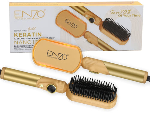 Brosse lissante magique ENZO🇮🇹 4101 en NANO titanium et 988f