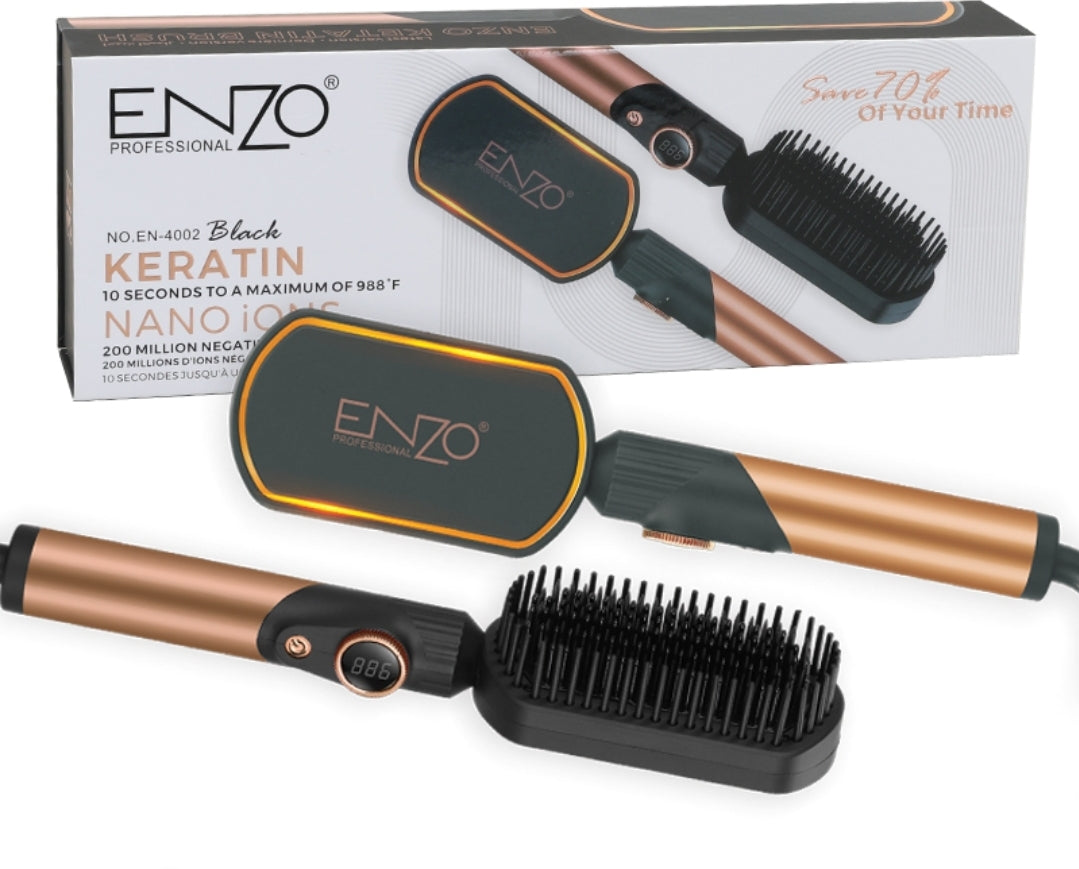 Brosse lissante magique ENZO🇮🇹 4101 en NANO titanium et 988f