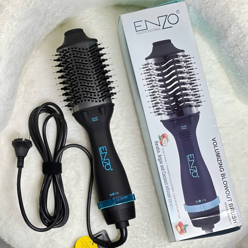 Brosse ENZO 🇮🇹 1500w  avec technologie ionique et nano TITANIUM EN-6211